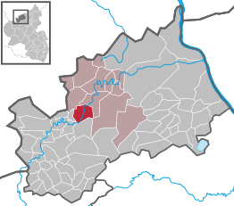 Kaart van Hönningen (Ahrweiler)