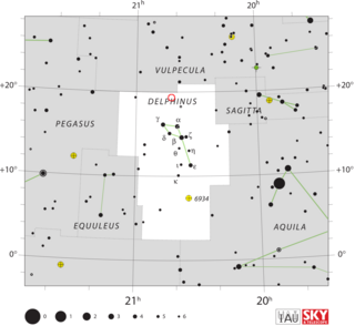 <span class="mw-page-title-main">HR Delphini</span> 1967 Nova seen in the constellation Delphinus