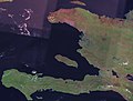 Вигляд Гаїті зі супутника