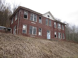 Old high school building in Hazel Hurst, April 2012