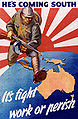 Húc Nhật Kỳ được vẽ trên áp phích chiến tranh của Australia