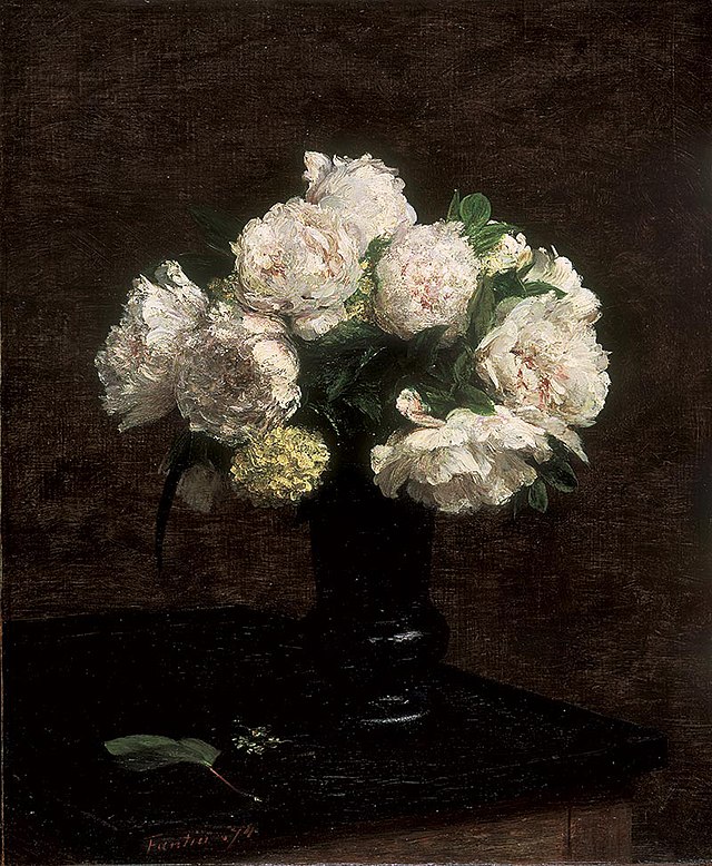 File:Henri FANTIN-LATOUR - Pivoines blanches et boules-de-neige