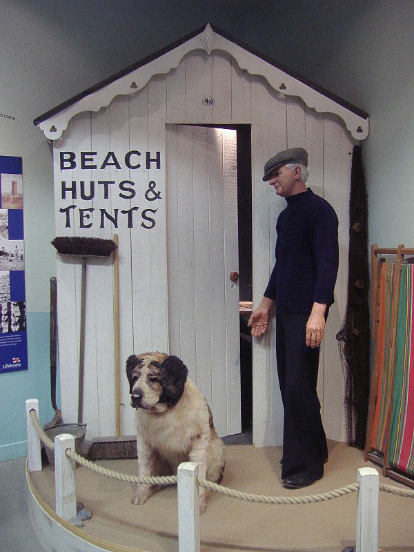 Henry Blogg and his dog Monte, (RNLI Henry Blogg Museum)