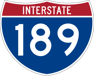 <span class="mw-page-title-main">Interstate 189</span> Interstate Highway in Vermont