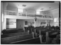 INTERIOR VIEW SHOWING BALCONY - Malden Historic District, Kanawha Salines Presbyterian Church, 4305 Salines Drive, Malden, Kanawha County, WV HABS WVA,20-MALD,36-10.tif