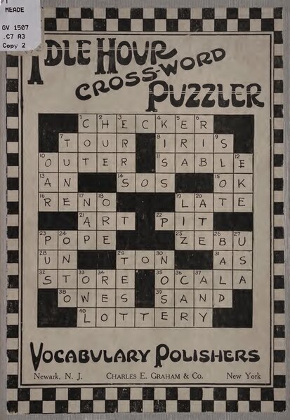 File:Idle hour cross-word puzzler;pastime for everyone, (IA idlehourcrosswor00addi).pdf