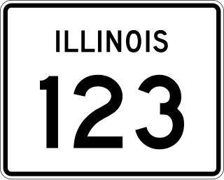 <span class="mw-page-title-main">Illinois Route 123</span> State highway in central Illinois, US