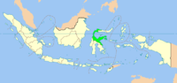 मानचित्र जिसमें मध्य सुलावेसी Central Sulawesi हाइलाइटेड है
