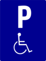 Zona parkir untuk penyadangan cacat