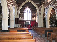 Decorative interior of the chapel Interior of church at former St David's Mental Hospital - geograph.org.uk - 57516.jpg