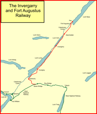<span class="mw-page-title-main">Invergarry and Fort Augustus Railway</span> Branch-line railway in Scotland