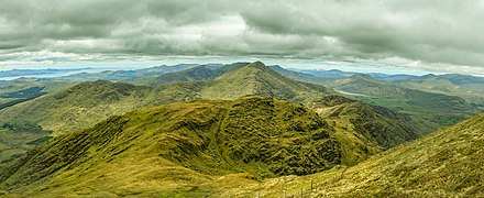 Panoramablick von Stumpa Dúloigh über die Halbinsel.