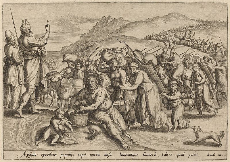 File:Jan Sadeler I, after Maarten van Cleef, The Exodus from Egypt, 1585, NGA 156124.jpg