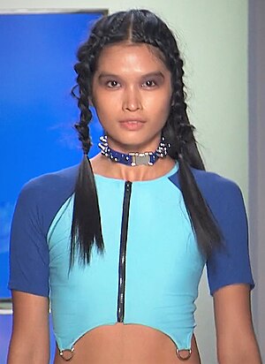 Janine Tugonon modeling Chromat Spring-Summer 2018, headshot.jpg