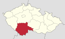 Jihoceský kraj in Czech Republic.svg