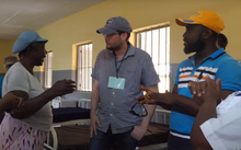 John Green in the Kissy Psychiatric Hospital (now known as Sierra Leone Psychiatric Hospital) in Freetown, Sierra Leone, in April 2019 John Green in Sierra Leone.png