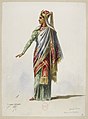 English: Jules Massenet - Le roi de Lahore - costume design by Eugène Lacoste 10 - 10. Paradis d'Indra, dame des choeurs