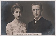 La reine Elizabeth et le roi Albert I de Belgique.