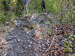 Natural rock formation in the sandstone Vienna Woods