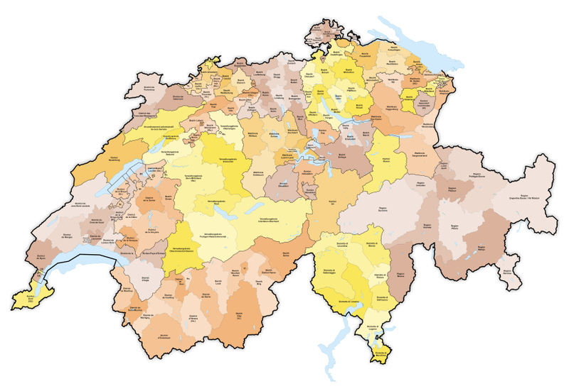 File:Karte Bezirke der Schweiz farbig 2018.png