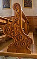 * Nomination Katholische Pfarrkirche St. Julitta und Quiricus, Andiast Wood carving on the side of the kneeling bench. --Famberhorst 06:51, 10 November 2018 (UTC) * Promotion  Support Good quality. --Ermell 07:22, 10 November 2018 (UTC)