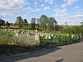 English: Wooden orthodox church in Komańcza. Cemetery Polski: Cmentarz przy cerkwi w Komańczy