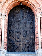 Portal principal de la catedral de Roskilde.