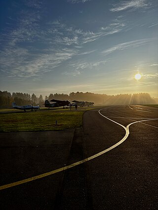<span class="mw-page-title-main">Kyviškės airfield</span> Airfield near Vilnius, Lithuania