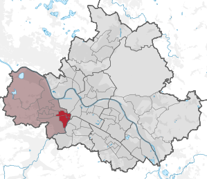 Location of the statistical district Löbtau in Dresden