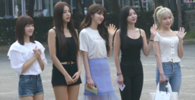 Laboum arriving at Music Bank in July 27, 2018.png