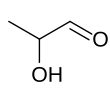 Skeletal formula Lactaldehyde.svg