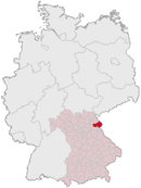 Bandera del distrito de Tirschenreuth
