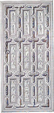 Дверь церкви Лашхети, образец искусства резьбы по дереву X века.