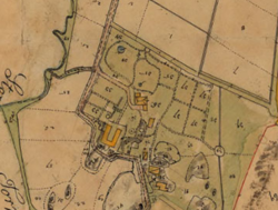 Karta över Lilla Torp, uppmätt 1862