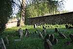 Little graves of Jewish cemetery in Třešť, Jihlava District.jpg