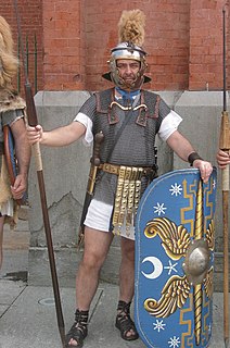 <i>Lorica hamata</i> Style of chain mail used by Roman Army