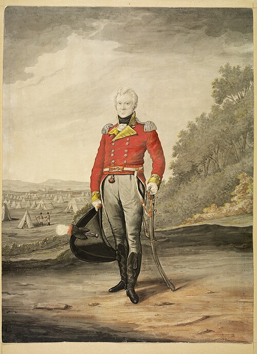 Lt. Col. George Johnston, 1810 watercolour portrait by R. Dighton: State Library of NSW
