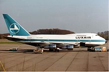 Boeing 747-SP der Luxair im Jahr 1990