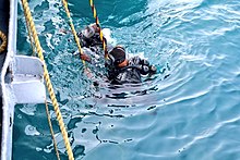 Diving training of MARCOS off the coast of Kochi MARCOS diving training.jpg