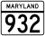 Maryland Route 932 markør