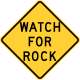 Watch for rock, Idaho.