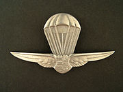 Postwar Hungarian parachutist badge (pre-1950)