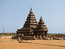 The Shore Temple in Mahabalipuram built by the Pallavas - a UNESCO World Hertiage Site