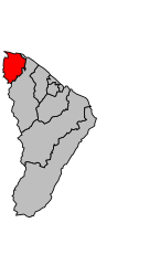 Cantonul Iracoubo - Hartă