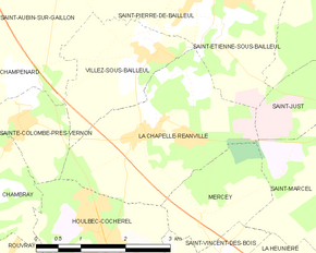 Poziția localității La Chapelle-Réanville