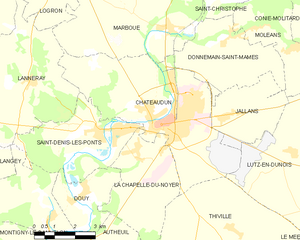 沙托丹市镇地图