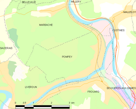 Mapa obce Pompey