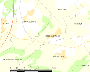 Poziția localității Hodenc-l'Évêque