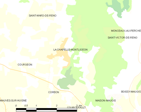Poziția localității La Chapelle-Montligeon