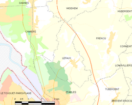 Mapa obce Lefaux